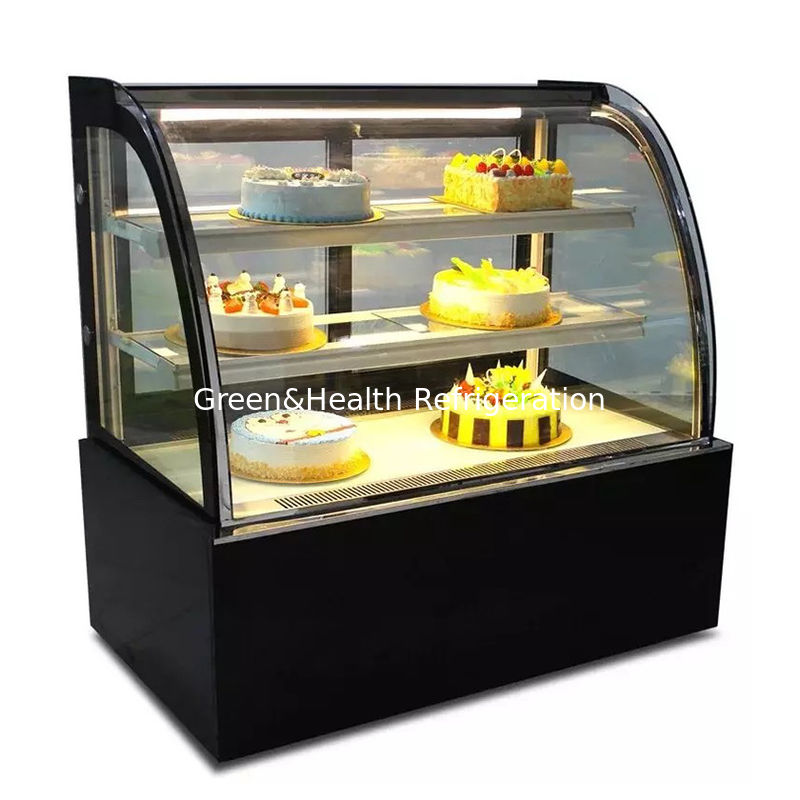 Arredamento da forno a luce a LED Display di torta Chiller con ruota facile da spostare