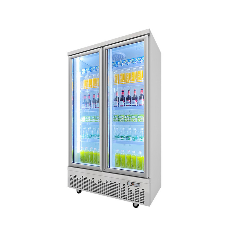 Negozio porta in vetro bevande refrigeratore per bevande per spazi commerciali moderni