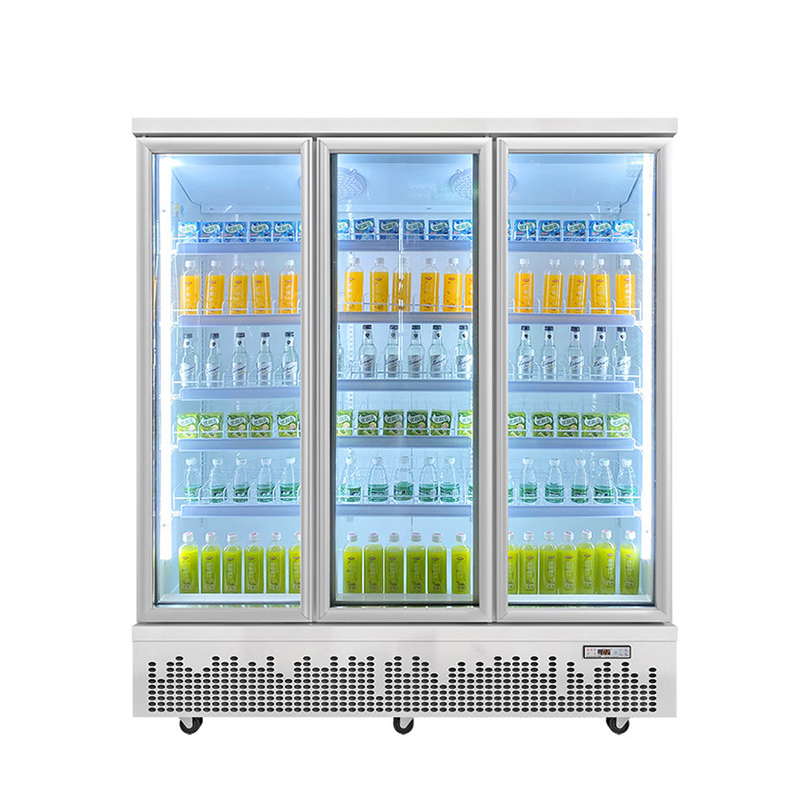 Negozio porta in vetro bevande refrigeratore per bevande per spazi commerciali moderni