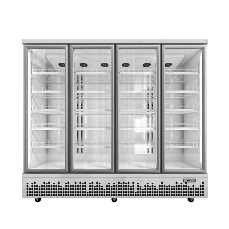 Negozio porta in vetro bevande refrigeratore per bevande per spazi commerciali moderni