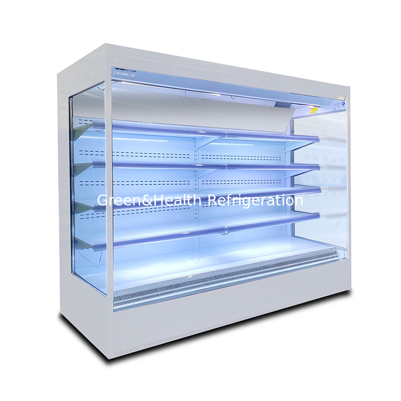 Display aperto frigorifero raffreddamento per alimenti freschi e bevande Display temperatura 2-8C