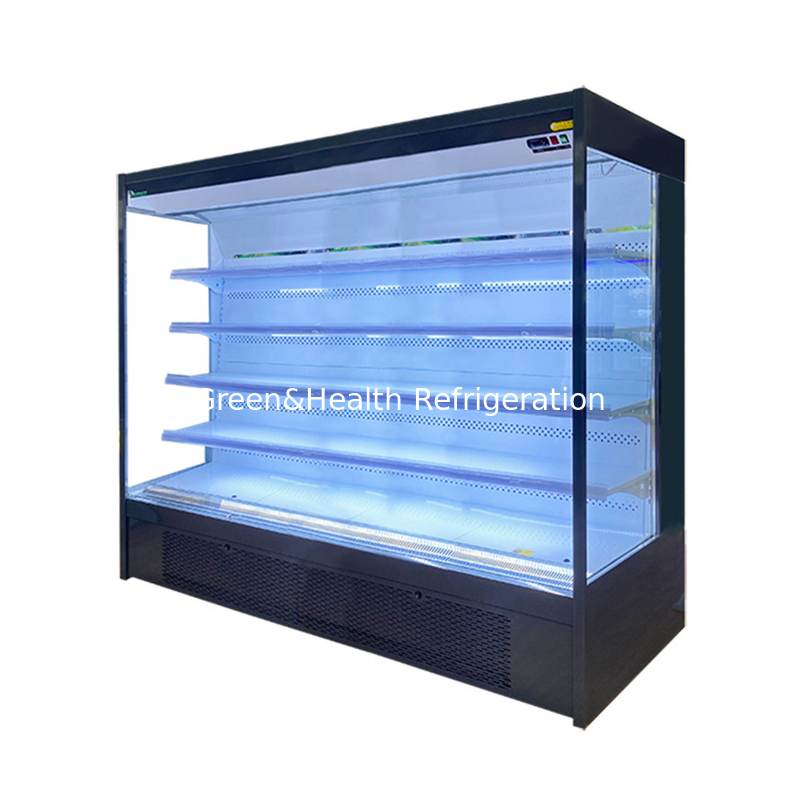 Display aperto frigorifero raffreddamento per alimenti freschi e bevande Display temperatura 2-8C