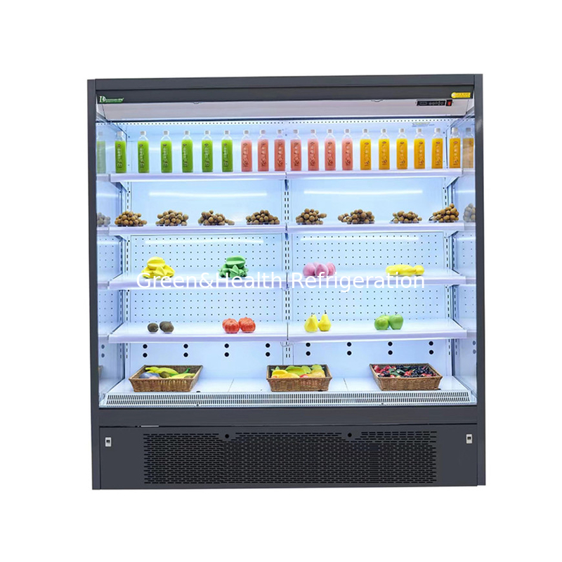 Display aperto frigorifero raffreddamento per alimenti freschi e bevande Display temperatura 2-8C