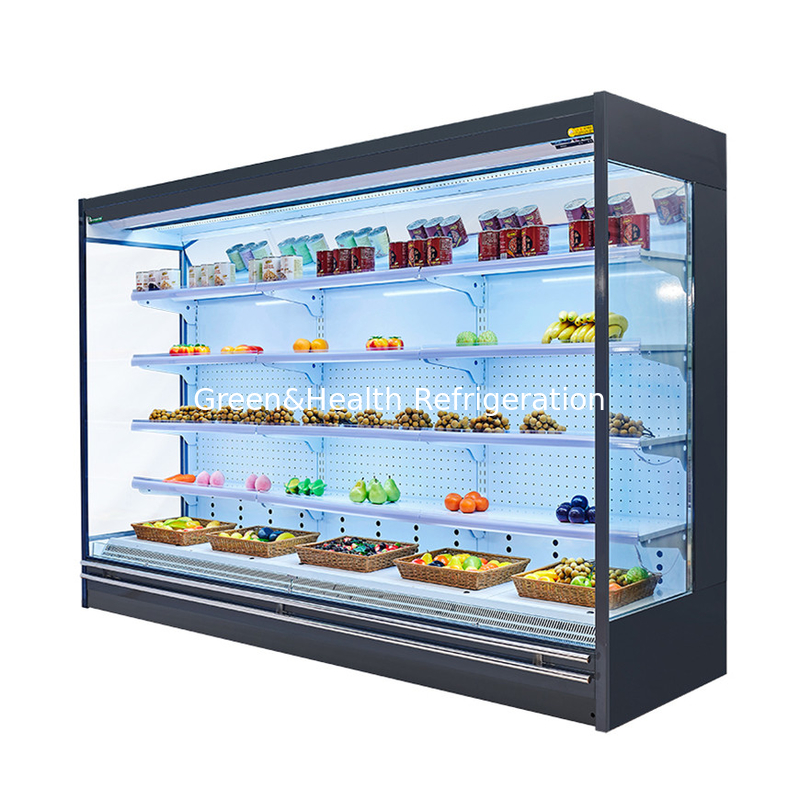 Display aperto frigorifero raffreddamento per alimenti freschi e bevande Display temperatura 2-8C