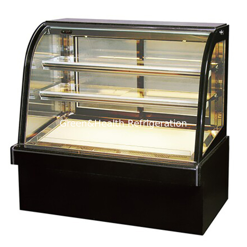 Base in marmo 2 strati Decks Cake Display Freezer per pasticceria sushi serpente Display