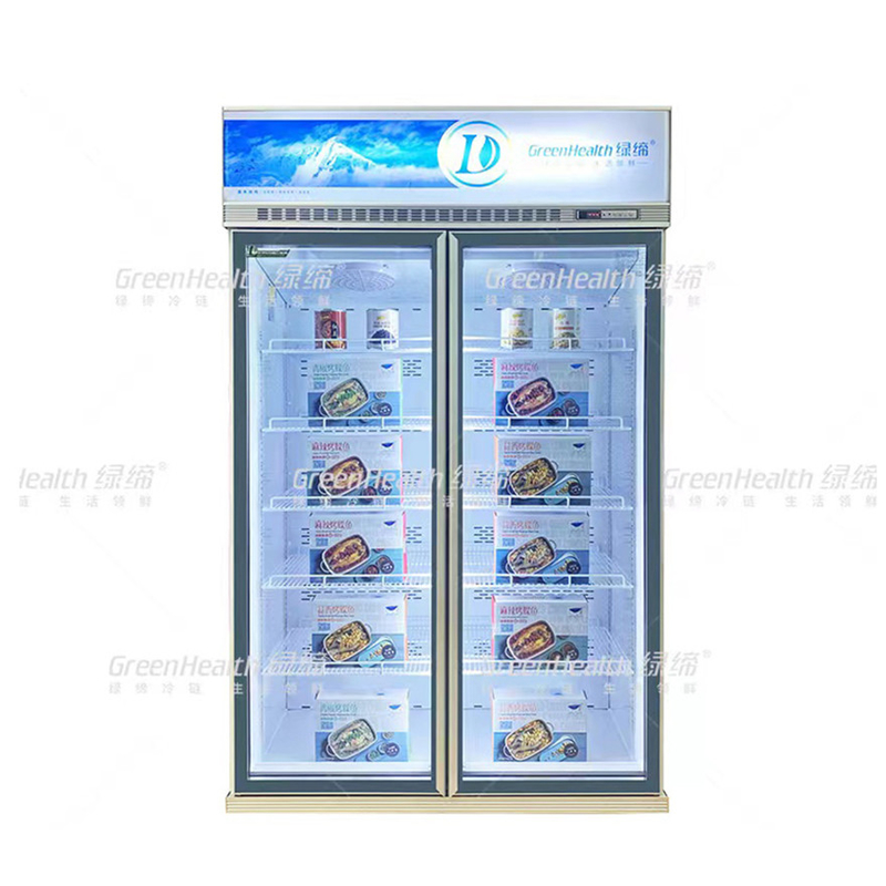 Conservazione energetica Display commerciale personalizzabile Congelatore per la conservazione dei prodotti alimentari