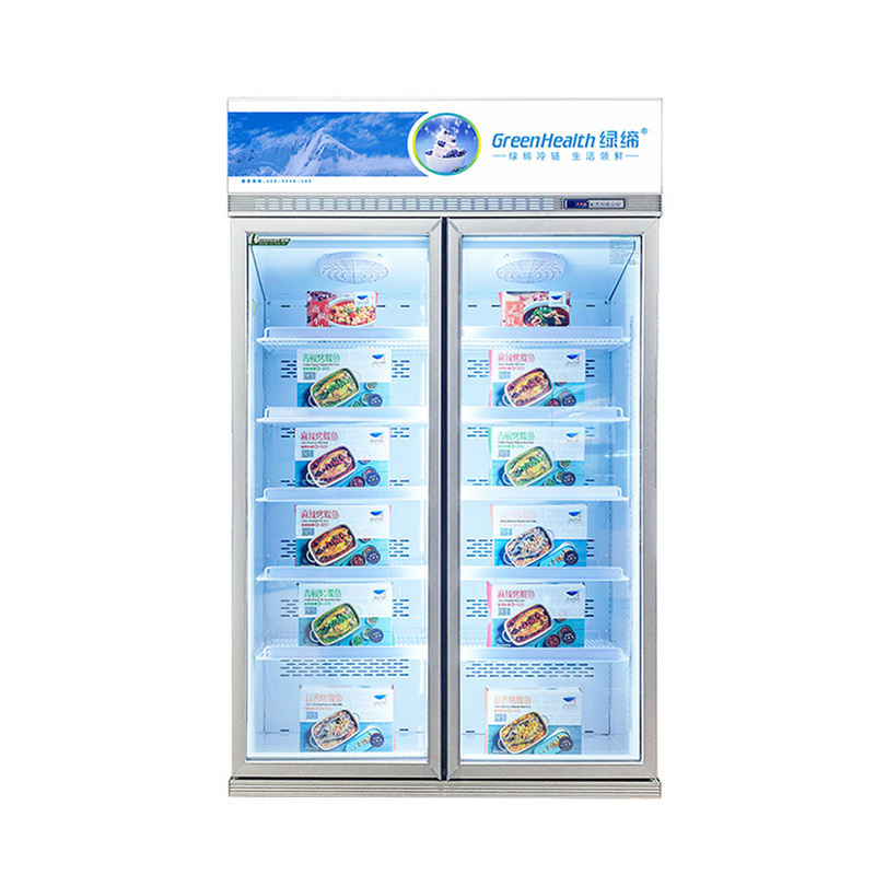 Conservazione energetica Display commerciale personalizzabile Congelatore per la conservazione dei prodotti alimentari
