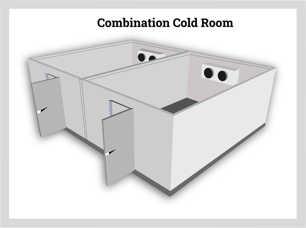 Sala frigorifera con sistema di refrigerazione