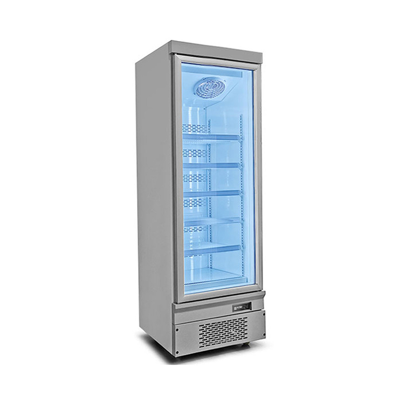 Frigorifero a porta in vetro ad efficienza energetica 1 2 3 con porta posteriore automatica rapida
