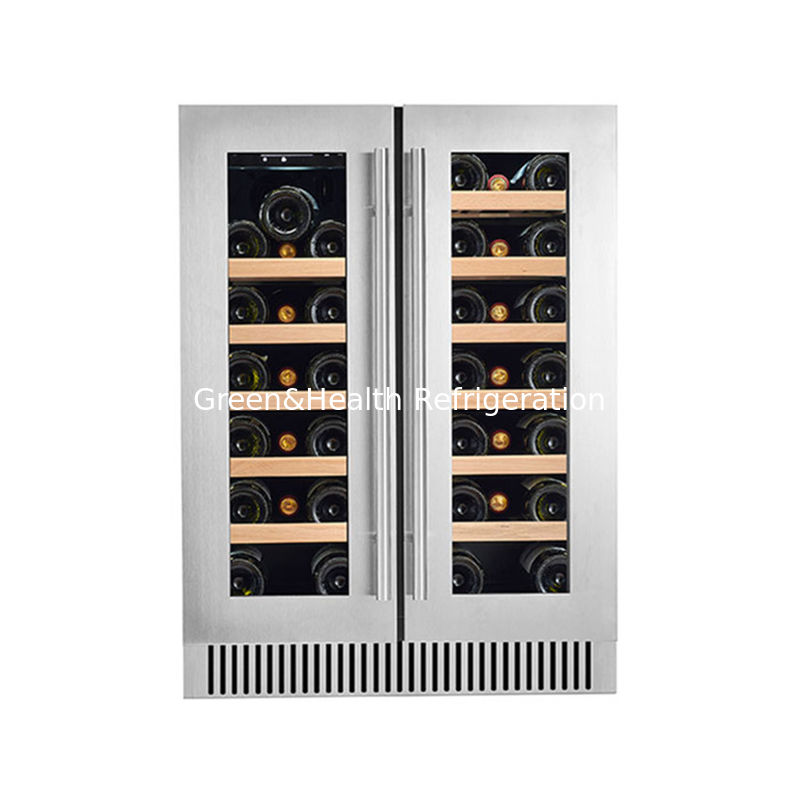 Certificato ETL LD-60D Biozone nero raffreddatore per display di vino con controllo elettronico della temperatura