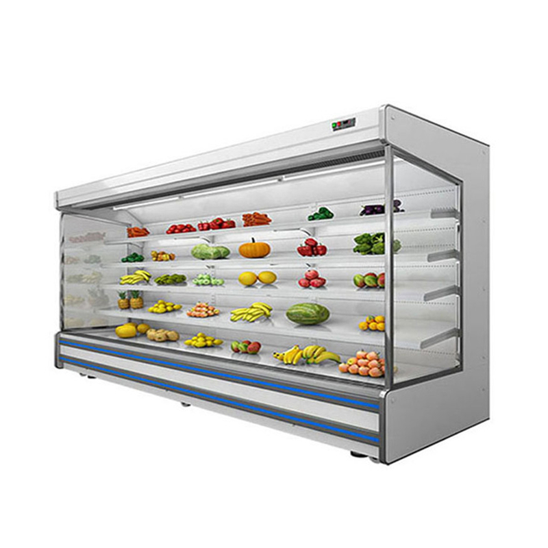 Chiller a schermo aperto a LED con 4 scaffali e 5 schermi a 2-8.C