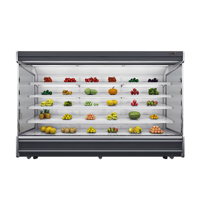 Chiller a schermo aperto a LED con 4 scaffali e 5 schermi a 2-8.C
