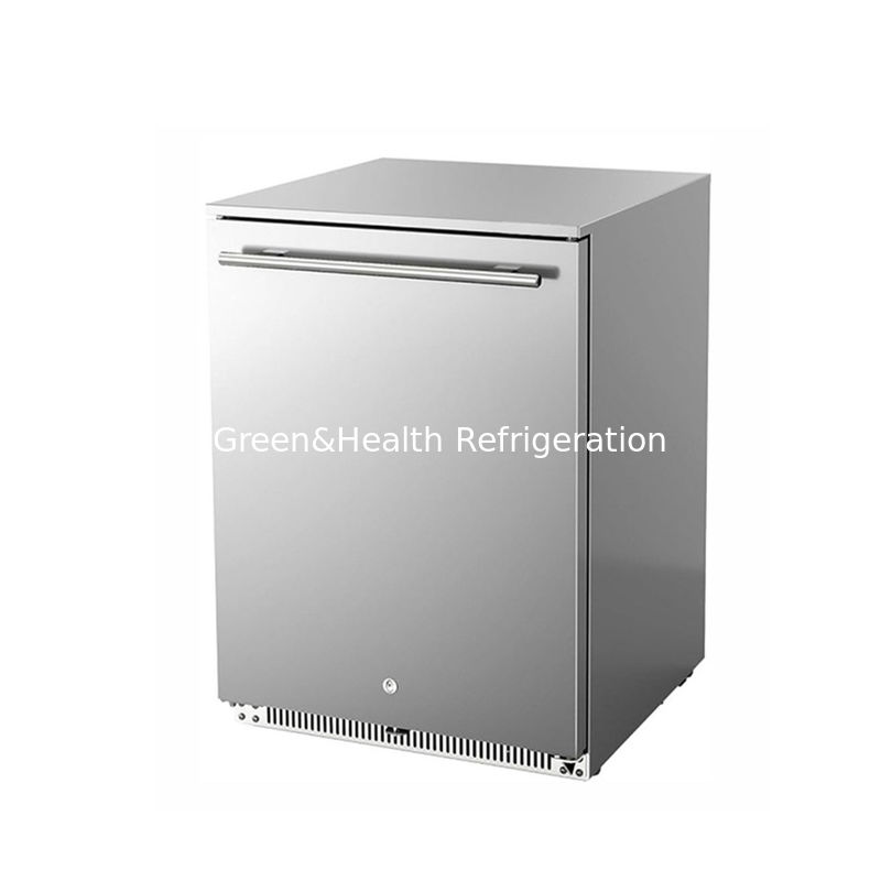Certificato ETL 150L 168Cans Stainless Steel Solid Door Outdoor Beverage Refrigerator
