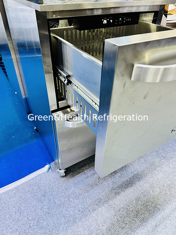 Certificato ETL 150L 168Cans Stainless Steel Solid Door Outdoor Beverage Refrigerator