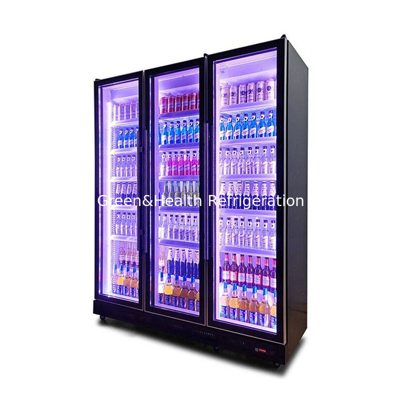 Swing Door Liquor Drinks Display Freezer con R290 refrigerante e Low E Glass