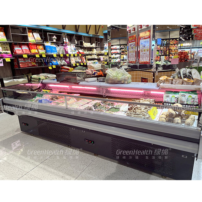 Grandi -2 ~ 8oC Mobile Portable Deli Carne Display frigorifero Freezer aperto