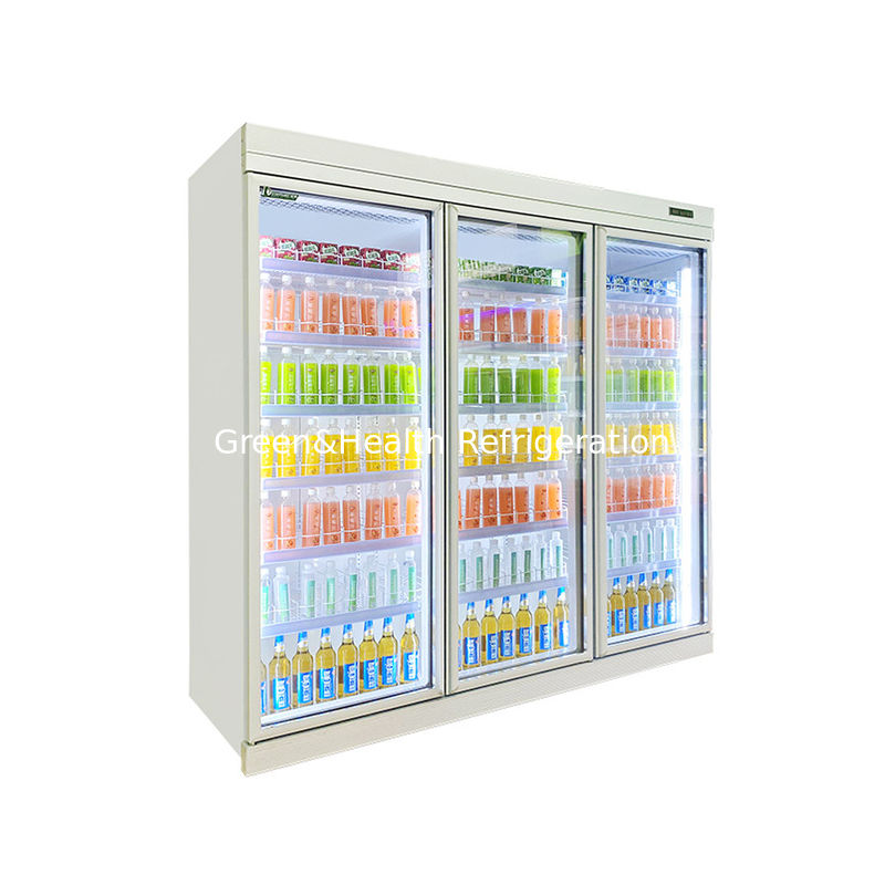 5 strati Regola regolabile porta in vetro refrigeratore per bevande con sistema di raffreddamento ventilatore e volume personalizzabile