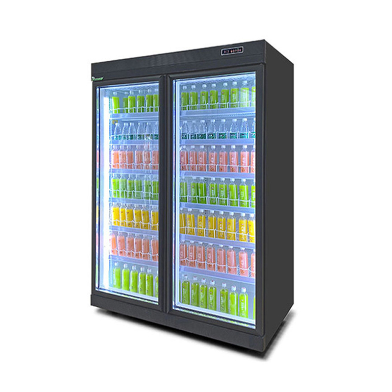 5 strati regolabile ripiano porta di vetro refrigeratore per bevande con R22 Panasonic compressore