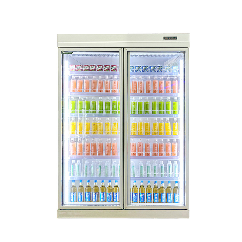 5 strati regolabile ripiano porta di vetro refrigeratore per bevande con R22 Panasonic compressore