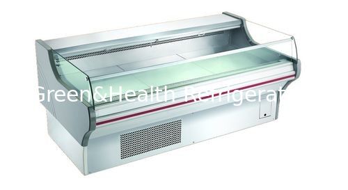 Frigorifero a display orizzontale aperto da acciaio inossidabile da 800L per frigoriferi di carne