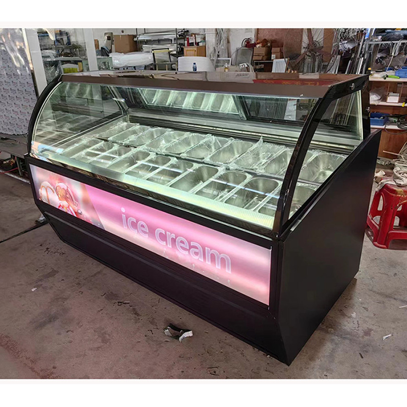 Apparecchiature per gelateria Gelato gelateria Display Freezer con pentole da 10 a 22 GN