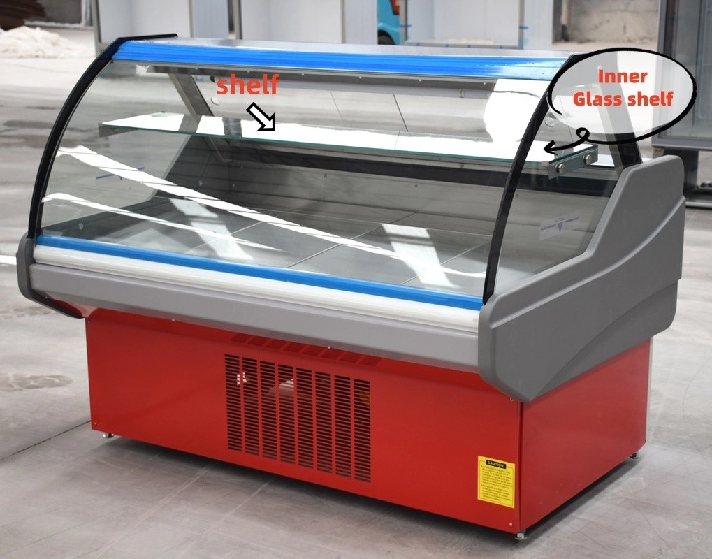 Servizio di ristorazione di grande affluenza Deli Display Refrigeratore per la presentazione e la conservazione degli alimenti