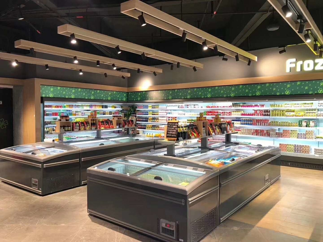 Sistema di raffreddamento diretto Congelatore commerciale a display con temperatura -18-22°C e volume 630L
