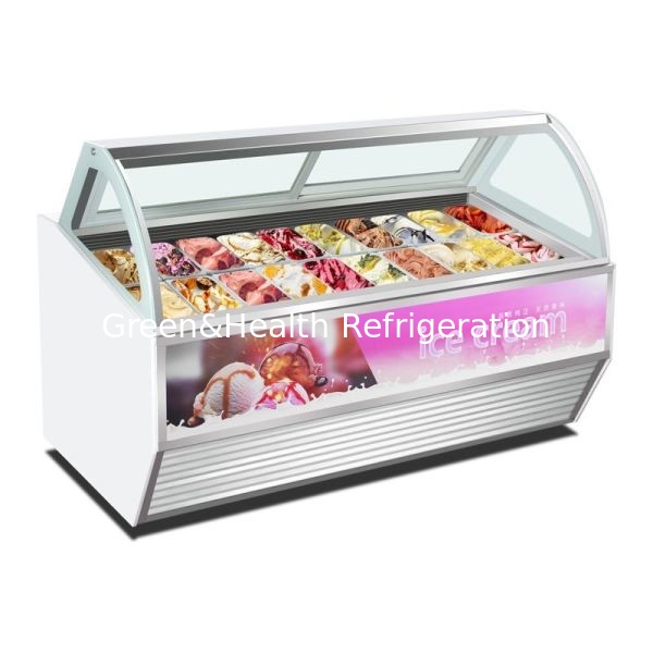Apparecchiature per gelateria Gelato gelateria Display Freezer con pentole da 10 a 22 GN