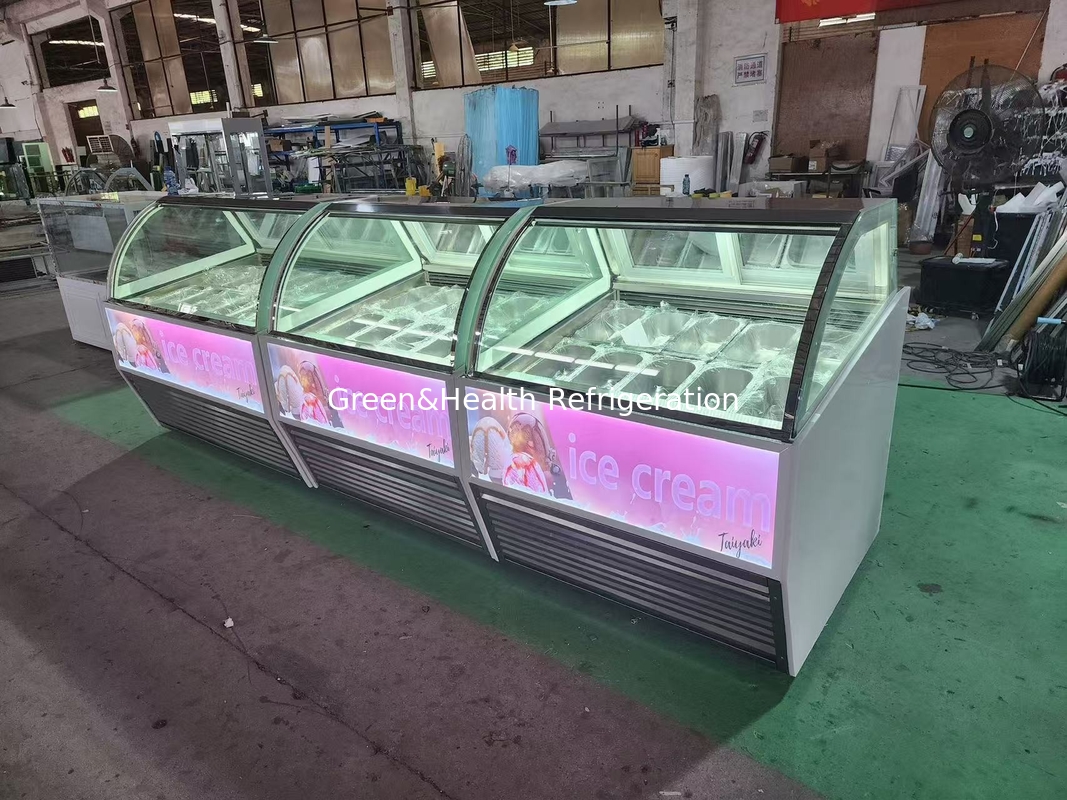 Apparecchiature per gelateria Gelato gelateria Display Freezer con pentole da 10 a 22 GN