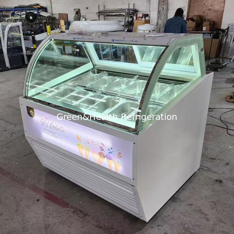 Apparecchiature per gelateria Gelato gelateria Display Freezer con pentole da 10 a 22 GN