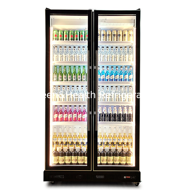 Display Multi-door Multi-layer Rack Multi-color Light Beverage Refrigeration Display Freezer