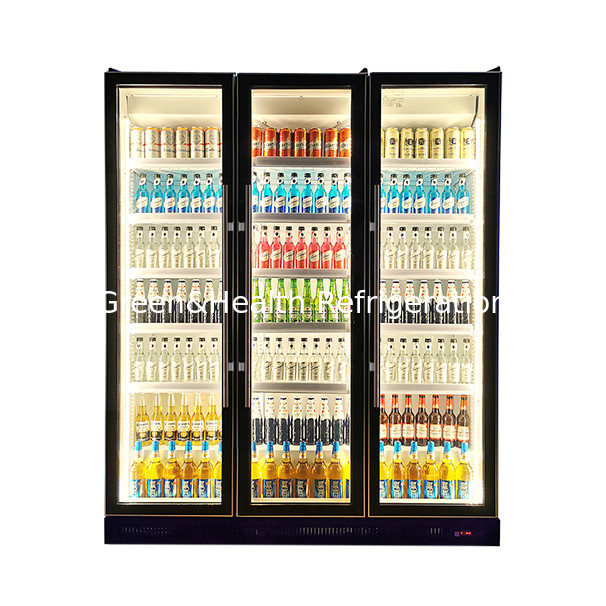 Display Multi-door Multi-layer Rack Multi-color Light Beverage Refrigeration Display Freezer