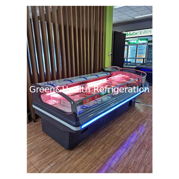 2.5 Meter Grigio scuro Orizzontale Stile europeo Disponibile per il deposito di carne fresca Supermercato Congelatore di carne fresca