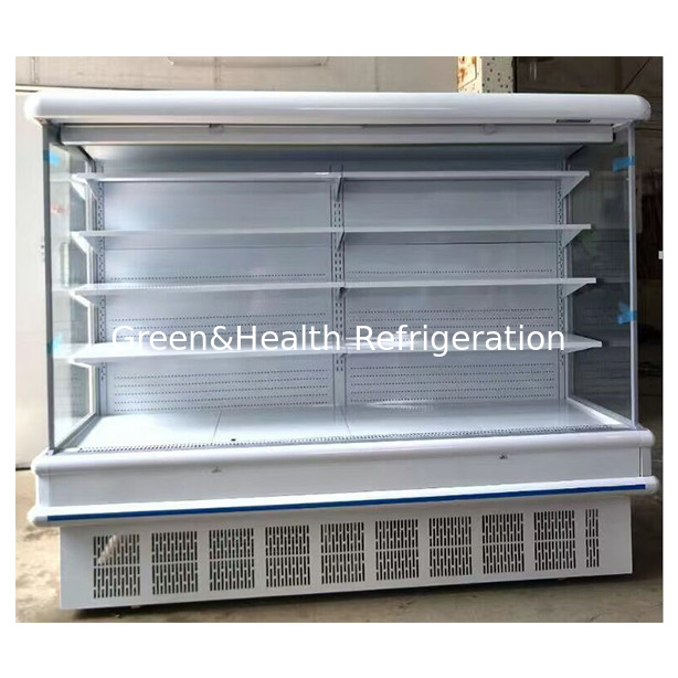 Macchine per interni in stile europeo Supermercato / negozio Frutta e verdura Display di conservazione Air Curtain Cabinet Freezer