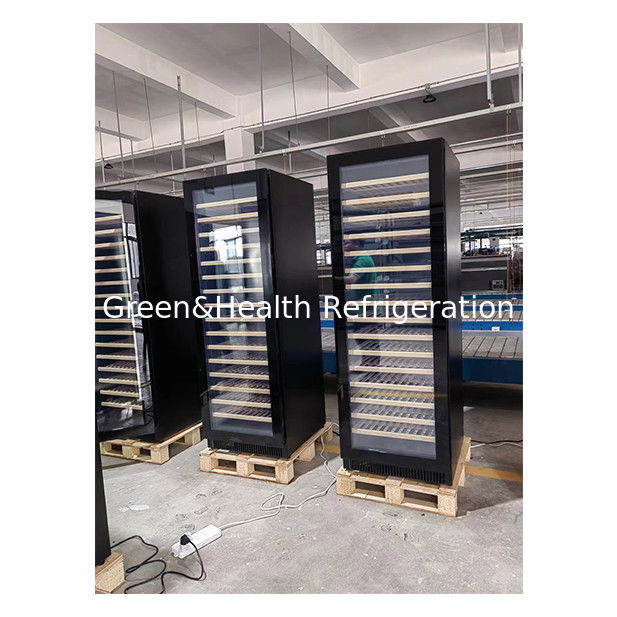 ETL Certificato Nero Multi-Layer Fuoco di faggio Mensola di stoccaggio del vino vetrine di alta qualità refrigeratori