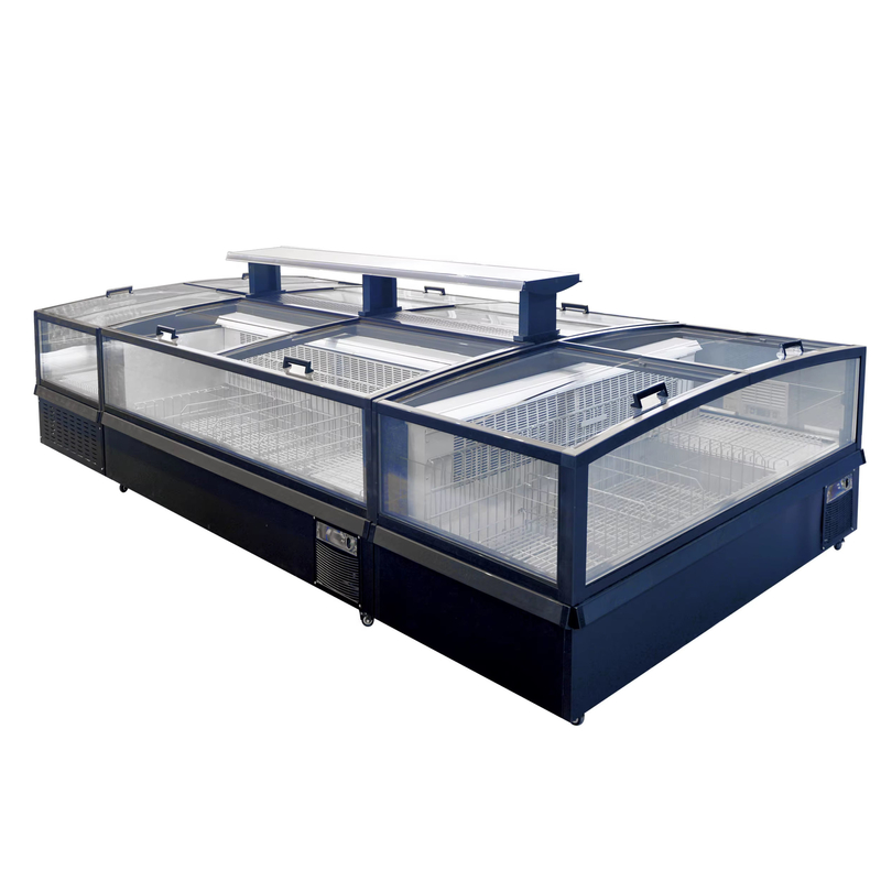 -18-22°C R290 Congelatore isolare modulare con ventola a spina a presa con schermo in vetro curvo ultra-grande