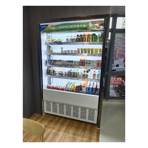 Commerciale Display di piccolo magazzino tipo open chiller Air Curtain Cabinet In negozi di comodità / piccoli negozi
