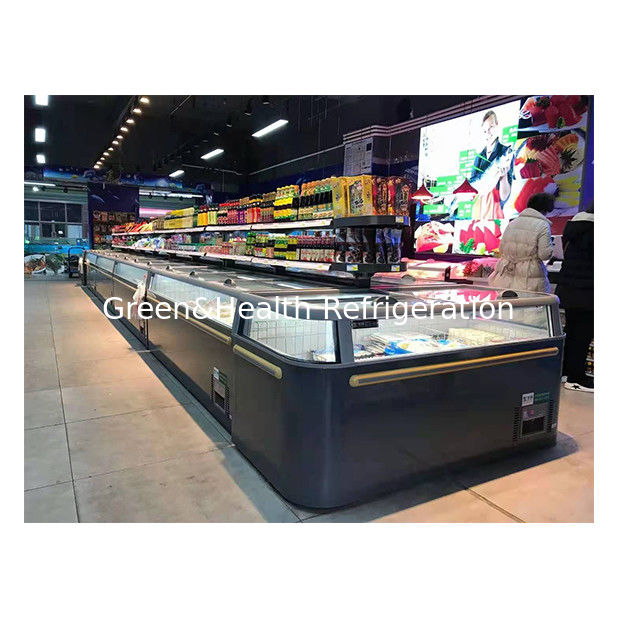 Porta in vetro scorrevole orizzontale con compressione integrata