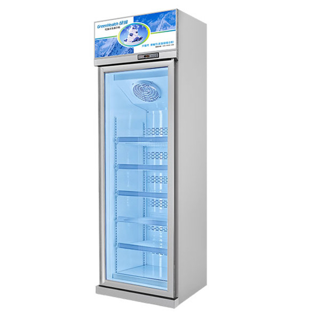 Unità superiore Porta in vetro singola Mensole multiple Luxury Freezer