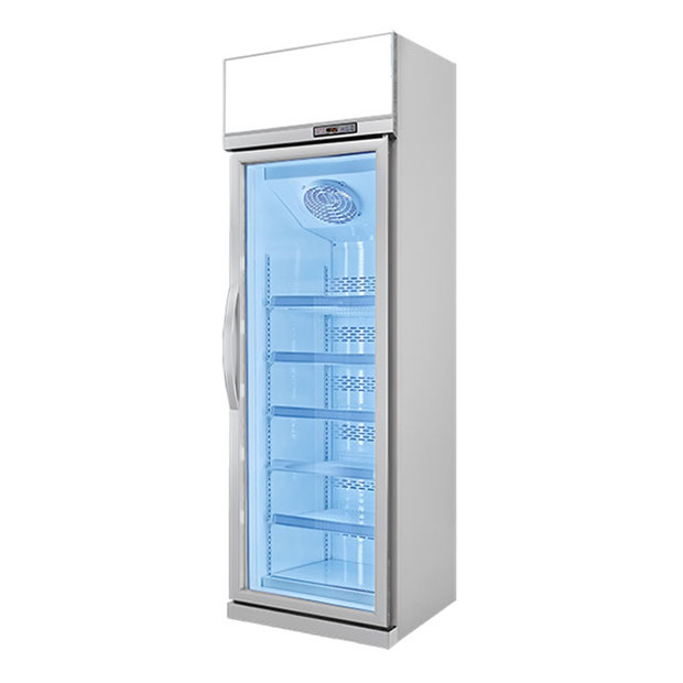 Unità superiore Porta in vetro singola Mensole multiple Luxury Freezer