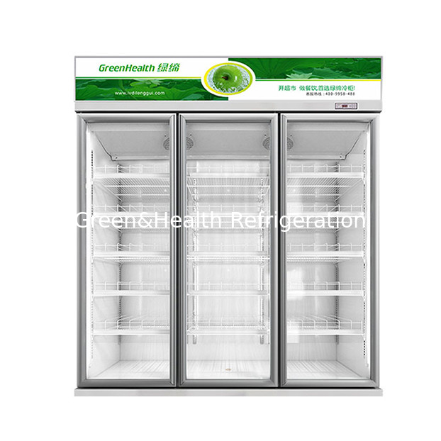 Frigorifero Espositore Economico per Supermercato/Negozio con Due Porte in Vetro