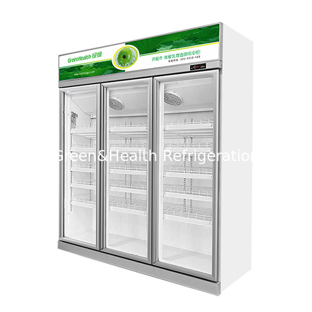 Frigorifero Espositore Economico per Supermercato/Negozio con Due Porte in Vetro