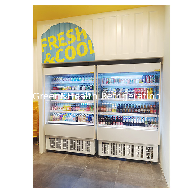 Piccoli negozi di alimentari/Minimarket Piccoli frigoriferi aperti per conservare frutta/verdura Mini frigo