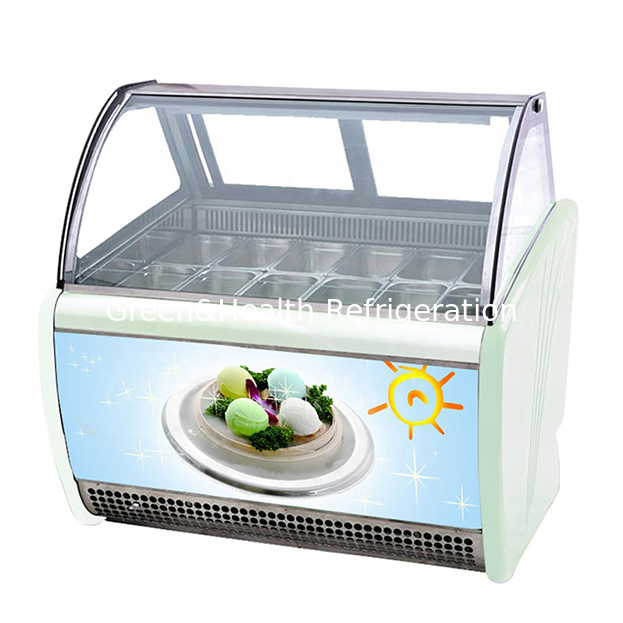 Commercial Multi-Plate Ice Cream Display Freezer