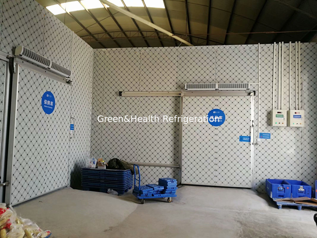 Guannzhou Commercial Walk In Chamber Cold Storage Cooler Refrigeratore per frutta e verdura