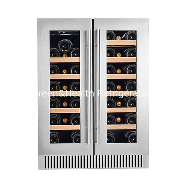 Vendite dirette di fabbrica 68 bottiglie di albero vino rosso laminato display frigorifero vino rosso congelatore