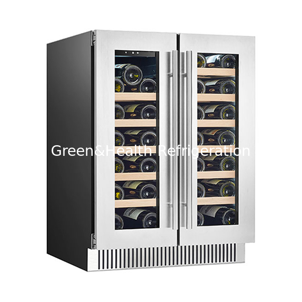 Vendite dirette di fabbrica 68 bottiglie di albero vino rosso laminato display frigorifero vino rosso congelatore
