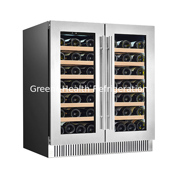 Vendite dirette di fabbrica 68 bottiglie di albero vino rosso laminato display frigorifero vino rosso congelatore