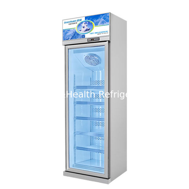 Congelatore con porta in vetro commerciale con refrigerante R290, illuminazione a LED e porta a chiusura automatica a molla