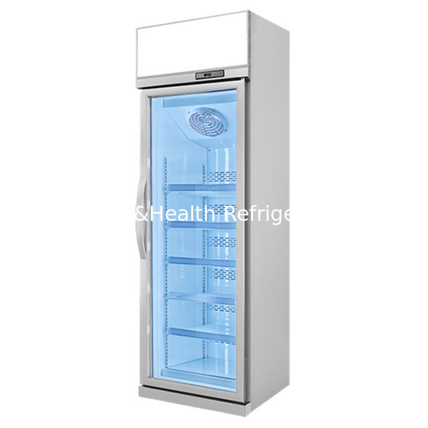 Congelatore con porta in vetro commerciale con refrigerante R290, illuminazione a LED e porta a chiusura automatica a molla